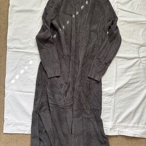 Barefoot Dreams long grey cardigan XS